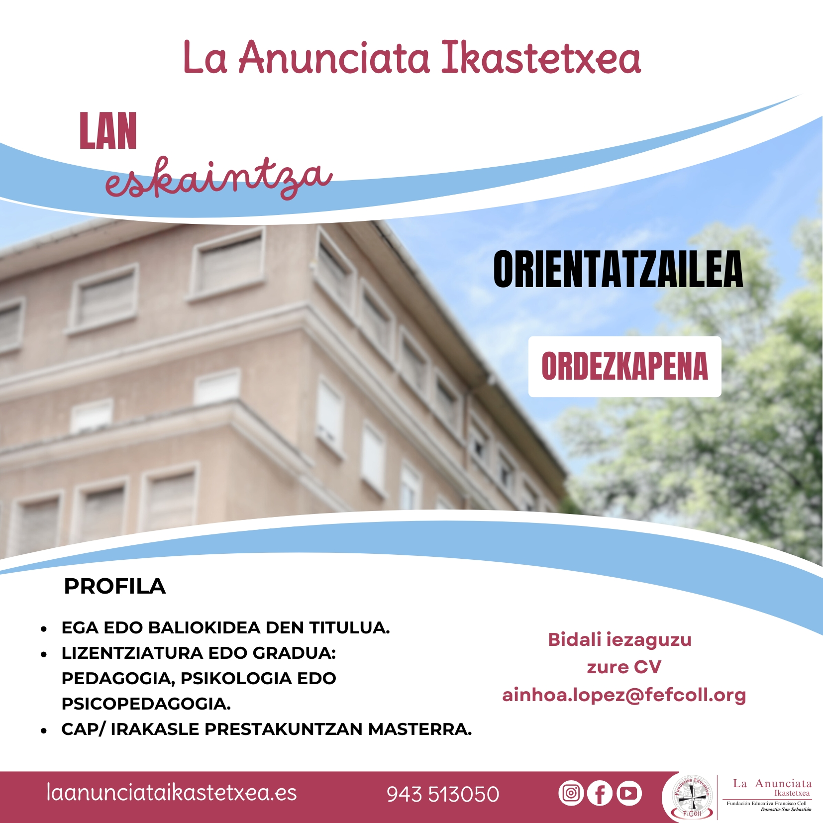 Imagen de OFERTA DE EMPLEO – LAN ESKAINTZA